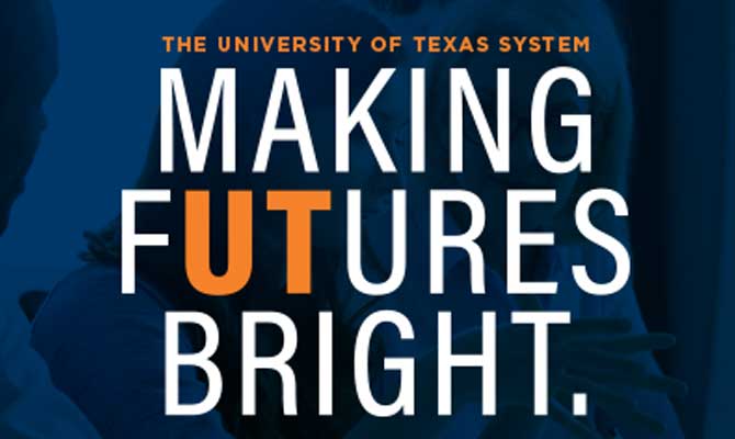 Making Futures Bright text, with the letters 'UT' highlighted in orange.