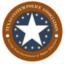 Seal with the text: Texas System Police Association