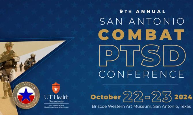 Banner promoting the 9th annual PTSD conference